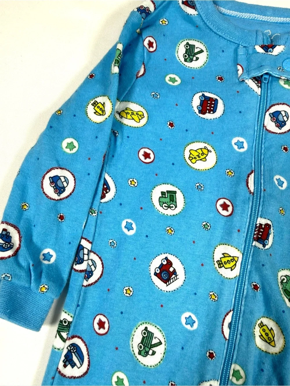 NWT THE CHILDREN’S PLACE Boys Transportation Footed Sleeper 6-9m BabyPLACE NEW